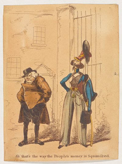„Ah”, így szórják el a nép pénzét” alkotó: George Cruikshank