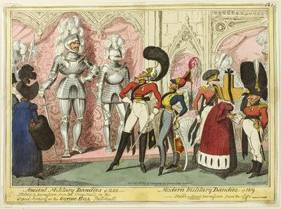 Ősi és modern katonai dandárok 1450-ből alkotó: George Cruikshank