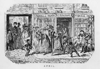 április (metszet) alkotó: George Cruikshank