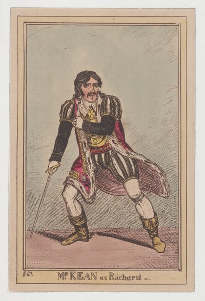 Edmund Kean mint Richard III, kb. 1814., kb. 1814. alkotó: George Cruikshank