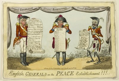Angol tábornokok a béke intézményén!!! alkotó: George Cruikshank