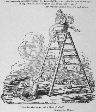Itt van egy Uraim, és egy barátom!, c1820. alkotó: George Cruikshank