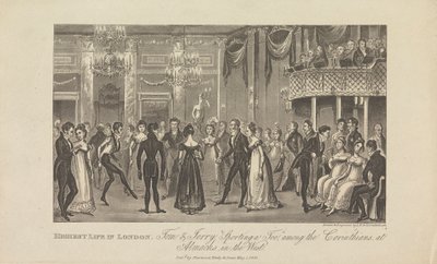 Legmagasabb élet Londonban... alkotó: George Cruikshank