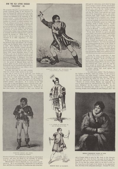 Hogyan öltöztették Shakespeare-t a régi színészek alkotó: George Cruikshank