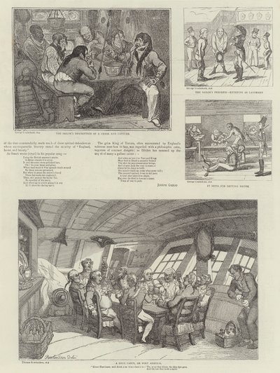 Humoros művészet a Királyi Tengerészeti Kiállításon alkotó: George Cruikshank