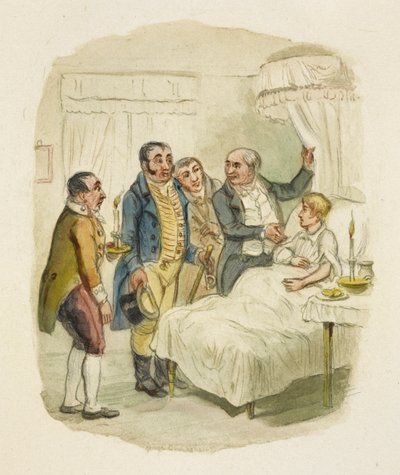 Illusztráció a "Twist Olivérhez" alkotó: George Cruikshank