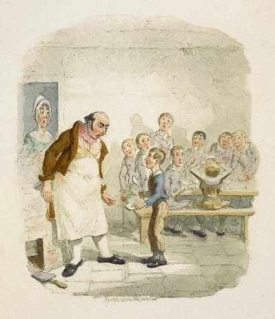 Illusztráció a "Twist Olivérhez" alkotó: George Cruikshank