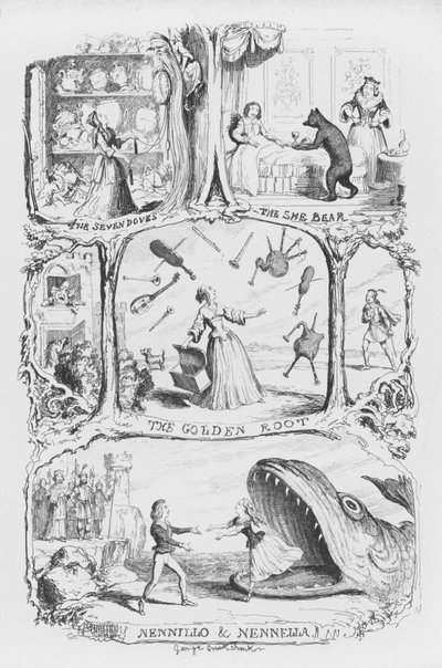 Illusztráció a Pentamerone-hoz, George Cruikshank (metszet) alkotó: George Cruikshank