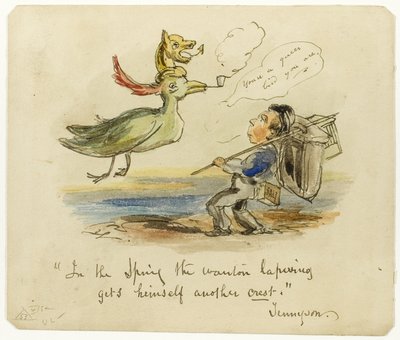 Tavasszal a Wanton Lapwing kap egy másik címerállatot. alkotó: George Cruikshank