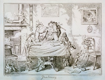„Féltékenység”, 1835 alkotó: George Cruikshank