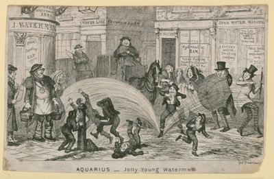 Vidám fiatal víziemberek alkotó: George Cruikshank