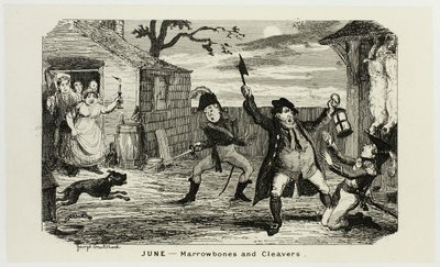 Június - Marrowbones and Cleavers from George Cruikshank