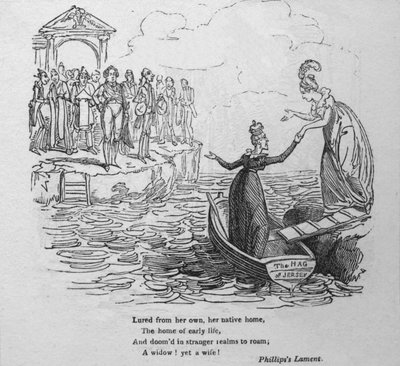 Elcsábítva saját, szülőotthonából..., c1820. alkotó: George Cruikshank