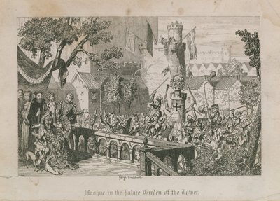 Masque a torony palotakertjében alkotó: George Cruikshank