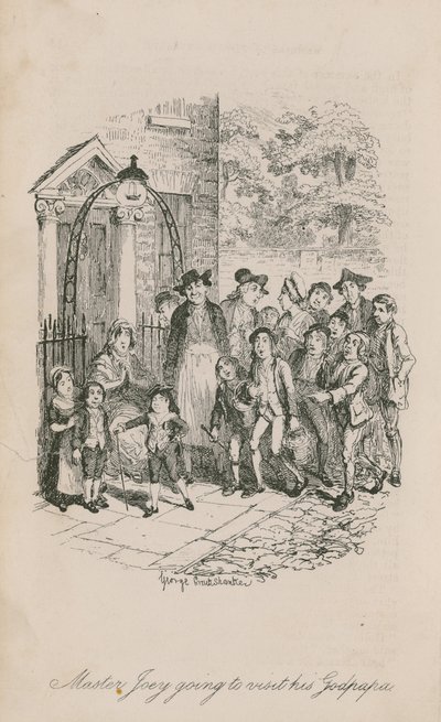 Joey mester meglátogatja a keresztapját alkotó: George Cruikshank