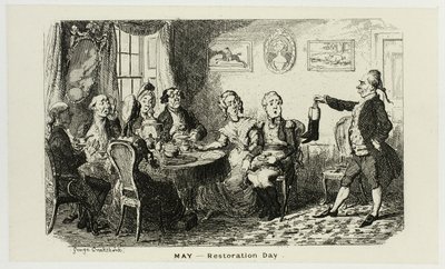 Május - A restaurálás napja George Cruikshank acélmetszeteitől a The Comic Almanacksig: 1835-1853 alkotó: George Cruikshank