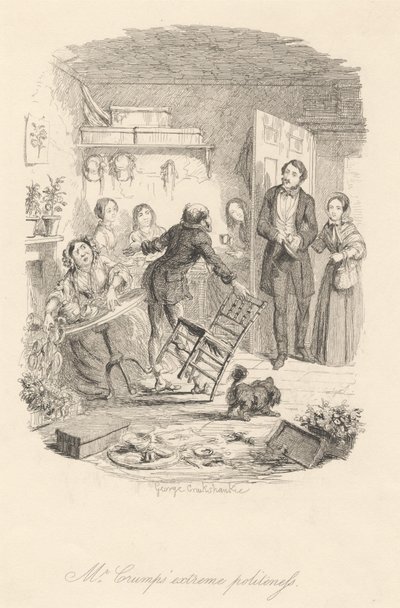 Crump úr rendkívüli udvariassága alkotó: George Cruikshank