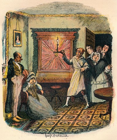 Mrs. Tibbs és Mr. Evenson, c1900 alkotó: George Cruikshank