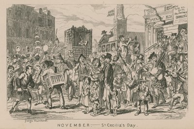 November - Szent Cecília napja alkotó: George Cruikshank