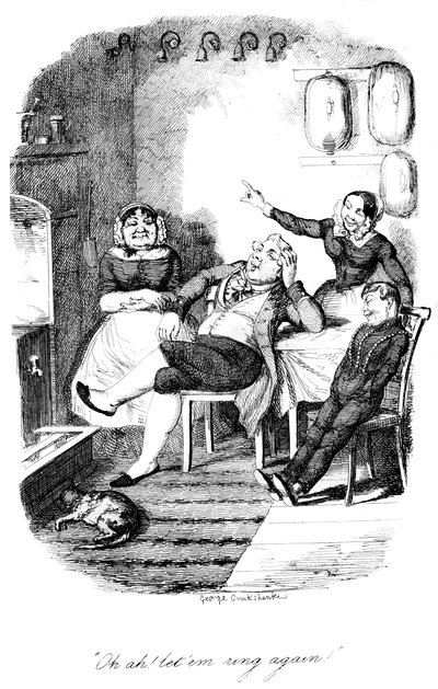 Ó ah! letem ring újra!, 1840-es évek. alkotó: George Cruikshank