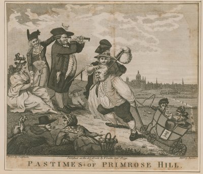 Primrose Hill időtöltései alkotó: George Cruikshank