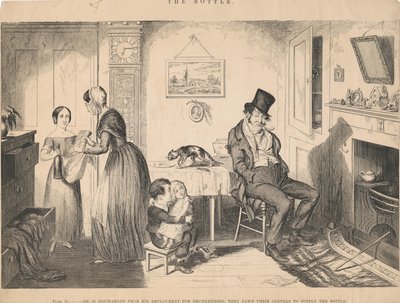 II. tábla, részegség miatt elbocsátják állásából alkotó: George Cruikshank