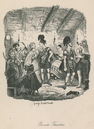 Magánszínházak alkotó: George Cruikshank