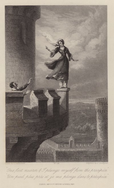 Rebecca és a templomos (metszet) alkotó: George Cruikshank