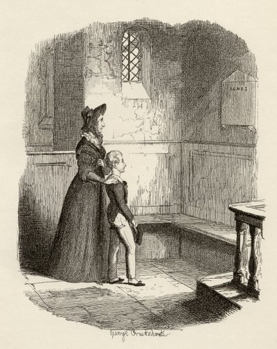 Rose Maylie és Oliver, Charles Dickens (1812-70) „The Adventures of Twist” című művéből, 1838, Chapman und Hall, 1901 alkotó: George Cruikshank
