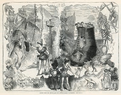 Jelenetek a Drury Lane-i és a Covent Garden-i pantomimből alkotó: George Cruikshank