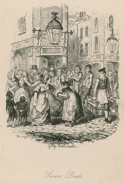 Seven Dials, London alkotó: George Cruikshank