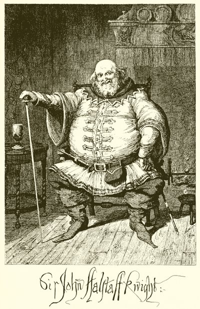 Sir John Falstaff alkotó: George Cruikshank