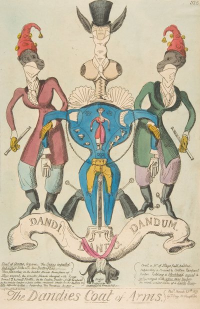 A Dandies-címer, 1819. március 28., 1819. március 28. alkotó: George Cruikshank