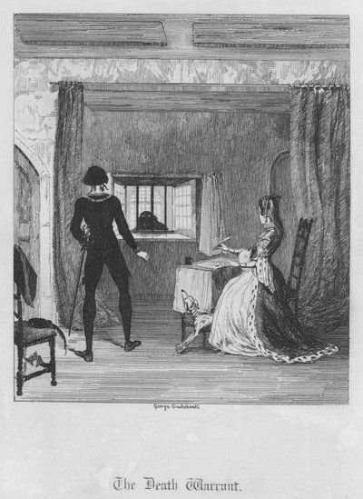 A halálos ítélet (metszet) alkotó: George Cruikshank