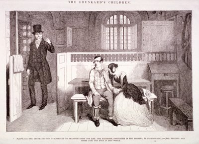 „A részeg gyermekei”, 1847 alkotó: George Cruikshank