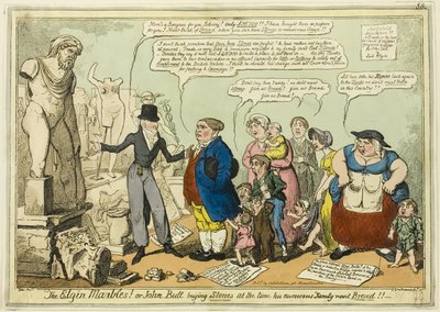 Az Elgin Marbles! alkotó: George Cruikshank