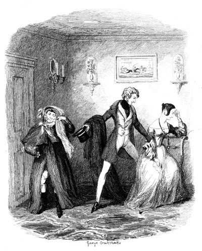 The Elopement, 19. század eleje-közepe alkotó: George Cruikshank