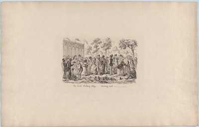 Az első shilling nap, 1851., 1851. alkotó: George Cruikshank