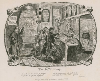 A Gin Shop alkotó: George Cruikshank
