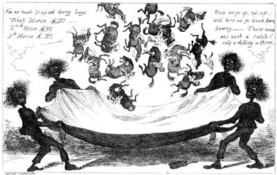 The Monster Sweeps, Toss Up for the Derby, 19. század. alkotó: George Cruikshank