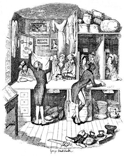 The Pawnbrokers Shop, c1900 alkotó: George Cruikshank