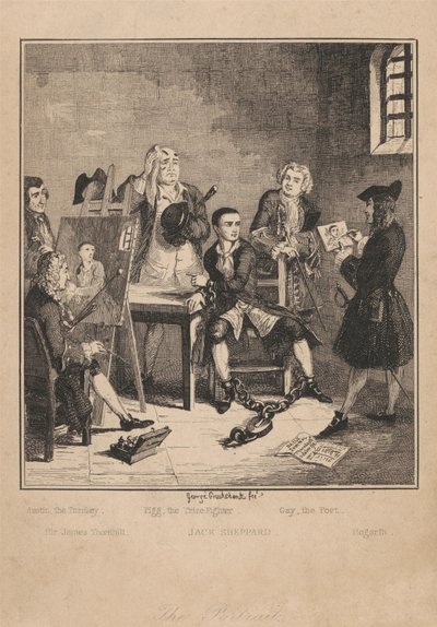 A portré alkotó: George Cruikshank