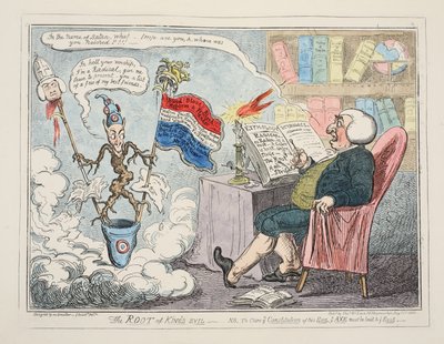 The Root of Kings Evil, kocsma. 1835 (kézzel színezett metszet) alkotó: George Cruikshank