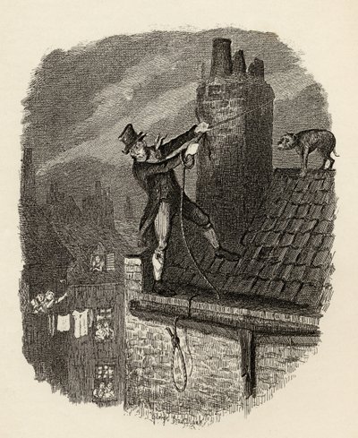 Az utolsó esély Charles Dickens (1812-70) „The Adventures of Twist” című művéből, 1838, Chapman und Hall, 1901 (metszet) alkotó: George Cruikshank