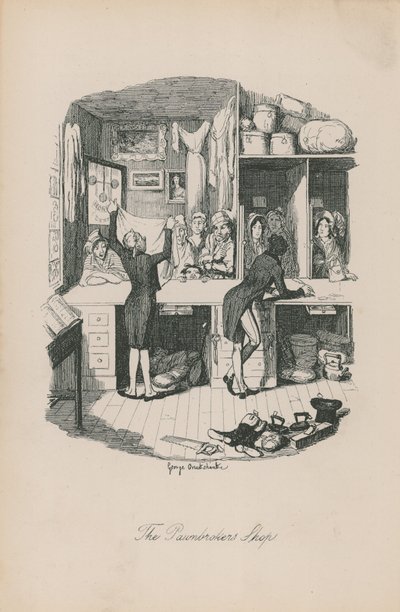 A zálogház alkotó: George Cruikshank