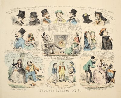 Dohánylevelek 1. sz., pub. 1851. alkotó: George Cruikshank