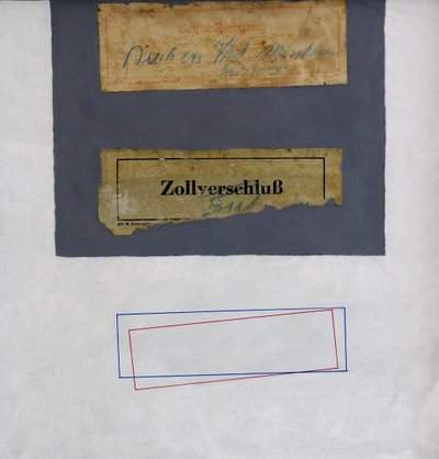 CCC (vámkezelési kollázs) (vegyes média) alkotó: George Dannatt