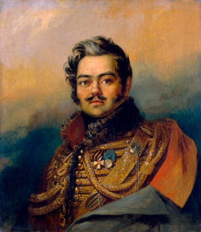 Denis Davydov orosz katona és költő, 1828. alkotó: George Dawe