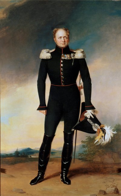 I. Sándor császár portréja, 1825 alkotó: George Dawe