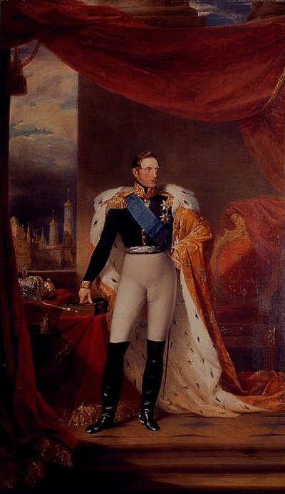 I. Miklós orosz cár portréja alkotó: George Dawe